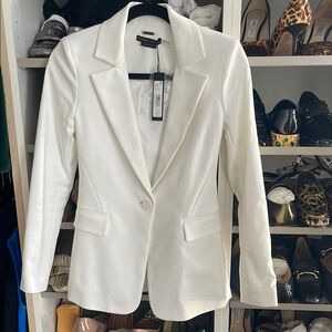 Alice + Olivia White Blazer Jacket